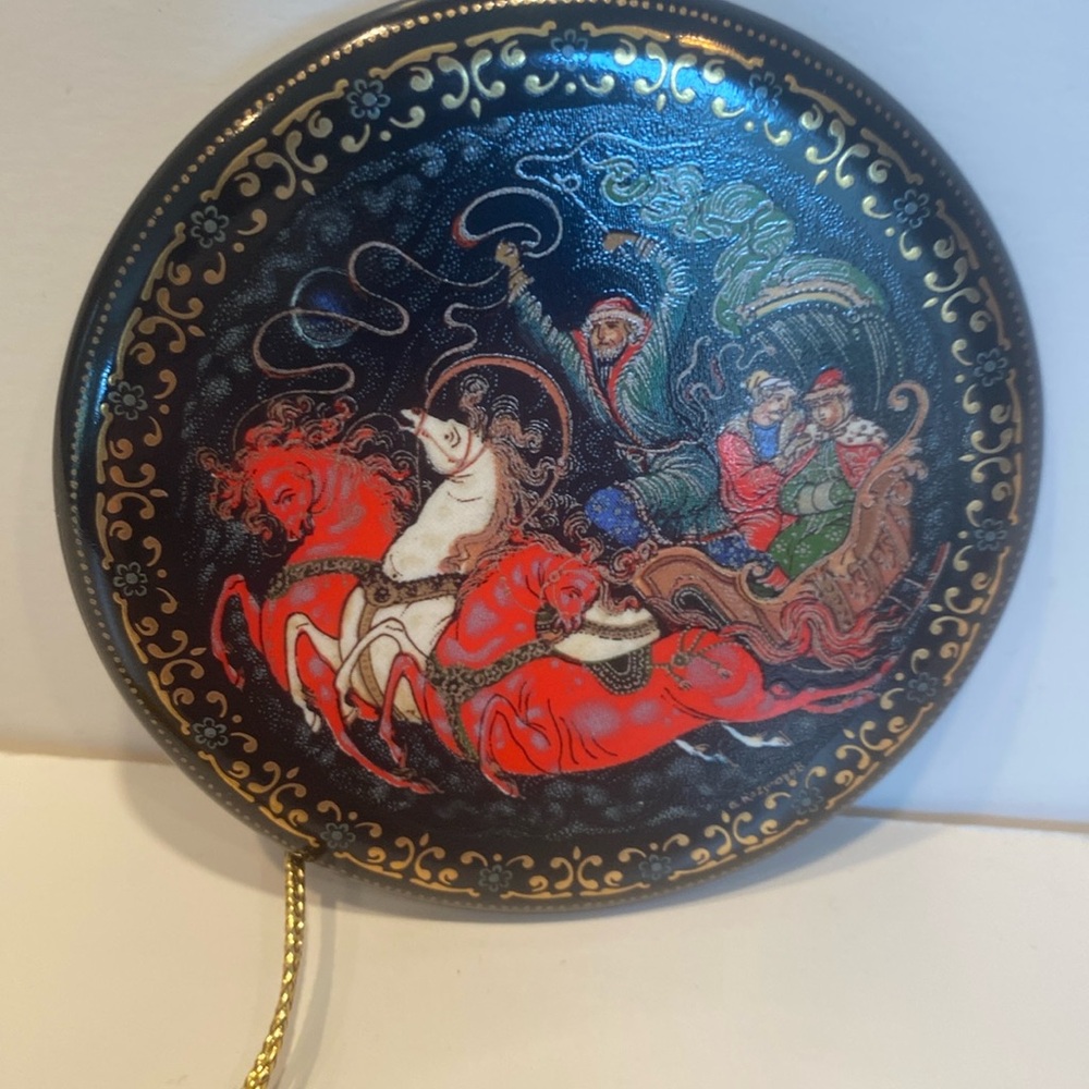 Vintage 1990 Russian Legends Porcelain Ornament